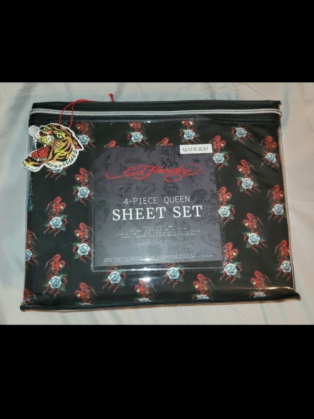 Ed Hardy 4 Piece Queen Sheet Set